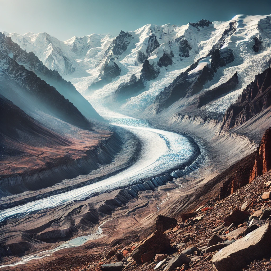 Glacier in himachal Pradesh